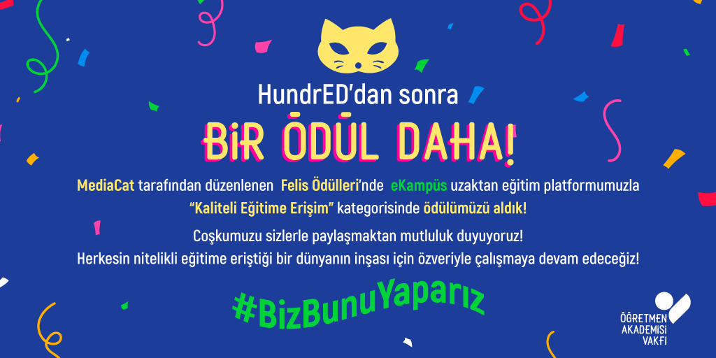 eKampüs Uzaktan Eğitim Platformumuz Felis ile Ödüllendirildi!