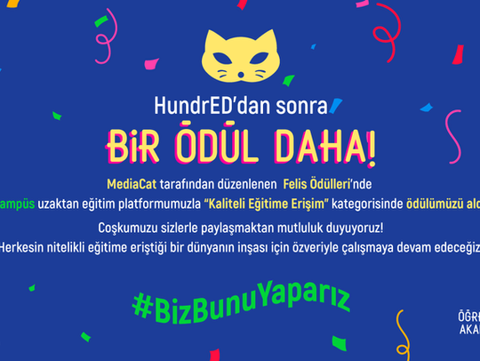 eKampüs Uzaktan Eğitim Platformumuz Felis ile Ödüllendirildi!